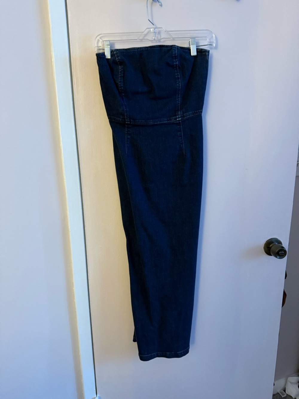 GAP Dark Blue Strapless Midi Dress
